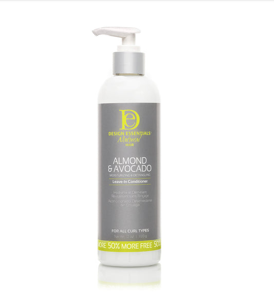 DESIGN ESSENTIALS ALMOND & AVOCADO DETANGLING LEAVE-IN CONDITIONER