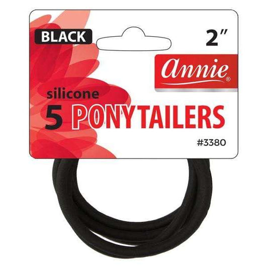 ANNIE SILICONE PONYTAILERS 5ct