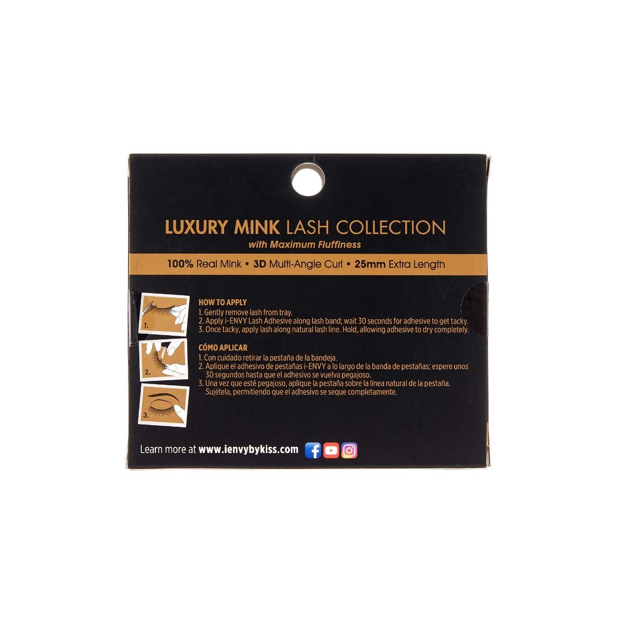 KISS | i ENVY LUXURY MINK 3D EYELASHES- 10