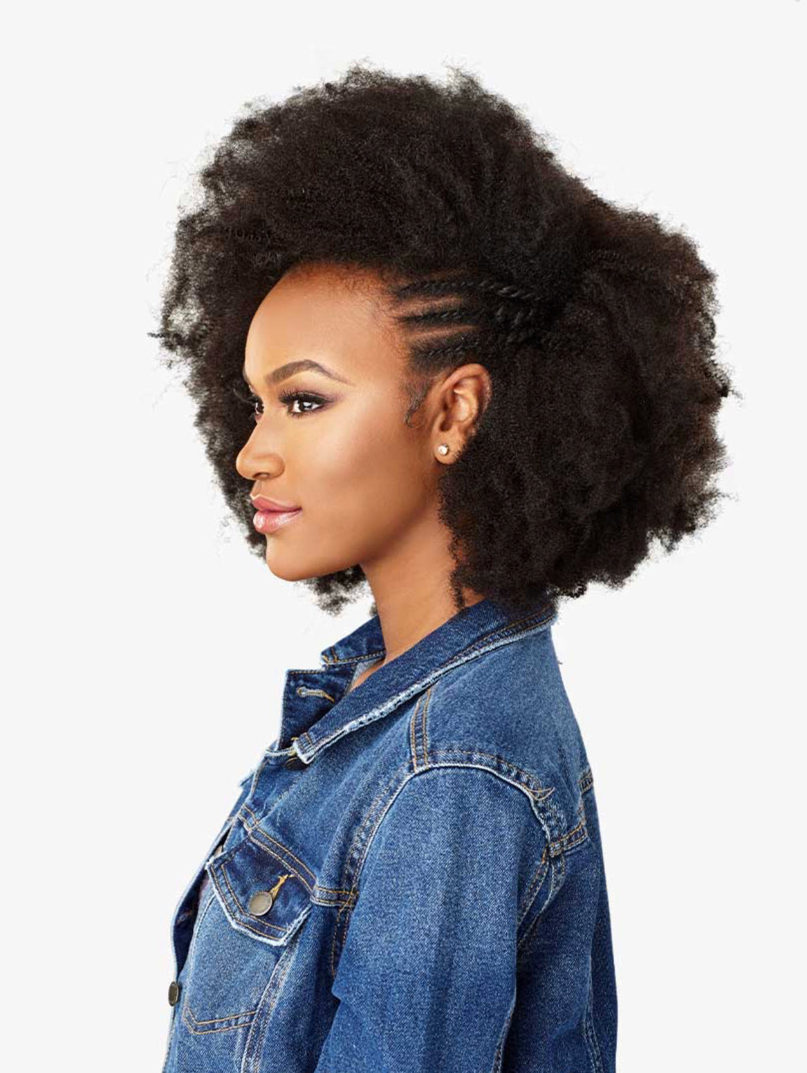 Sensationnel Curls Kinks & Co. Clip-In Extensions (4c Clique Human Hair)