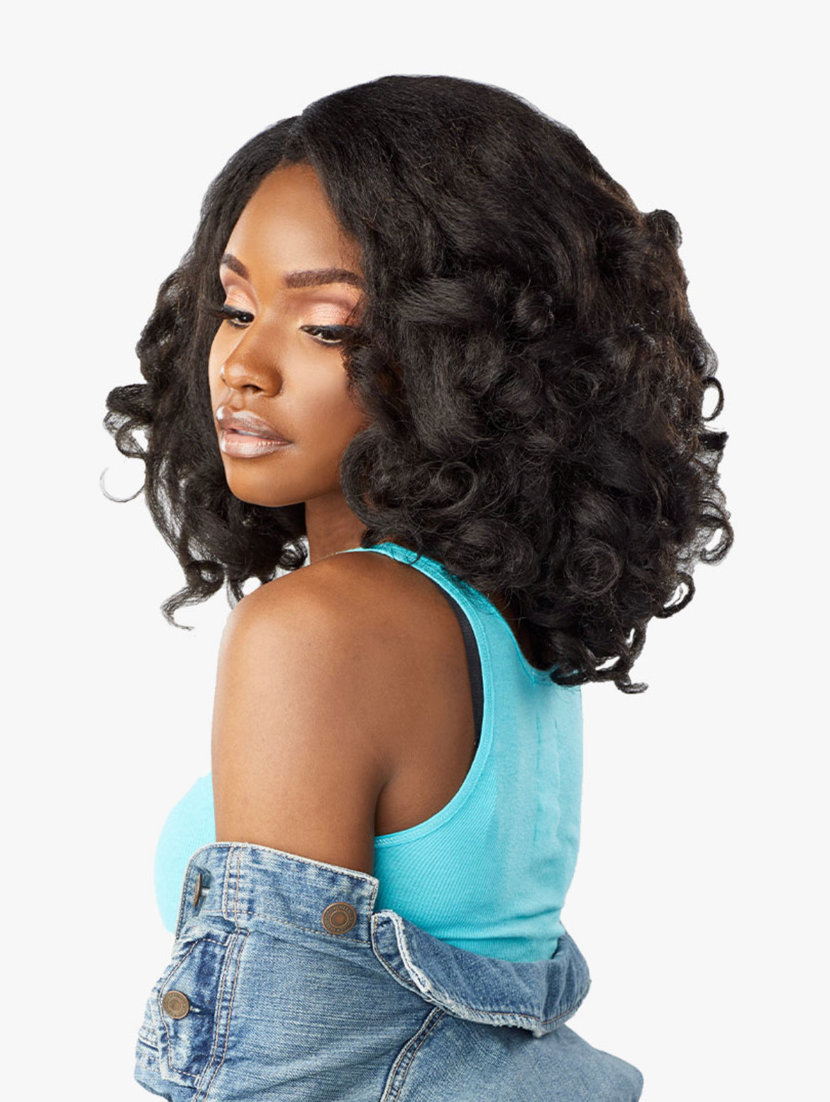 Sensationnel Curls Kinks & Co. Clip-In Extensions (Boss Lady 10" Premium Fiber)