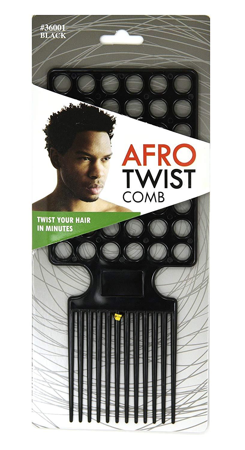 DONNA AFRO TWIST COMB BLACK - Elegant Boutique Beauty Supply