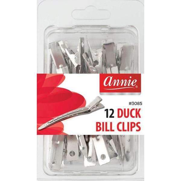 ANNIE DUCK BILL CLIPS- 12CT - Elegant Boutique Beauty Supply